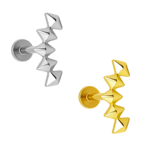 Labret Cluster Liscio di Titanio ASTM F136