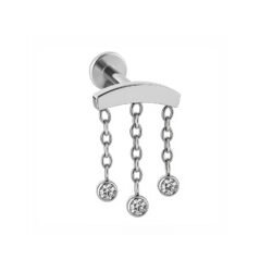 Labret Titanio ASTM F136 Natural