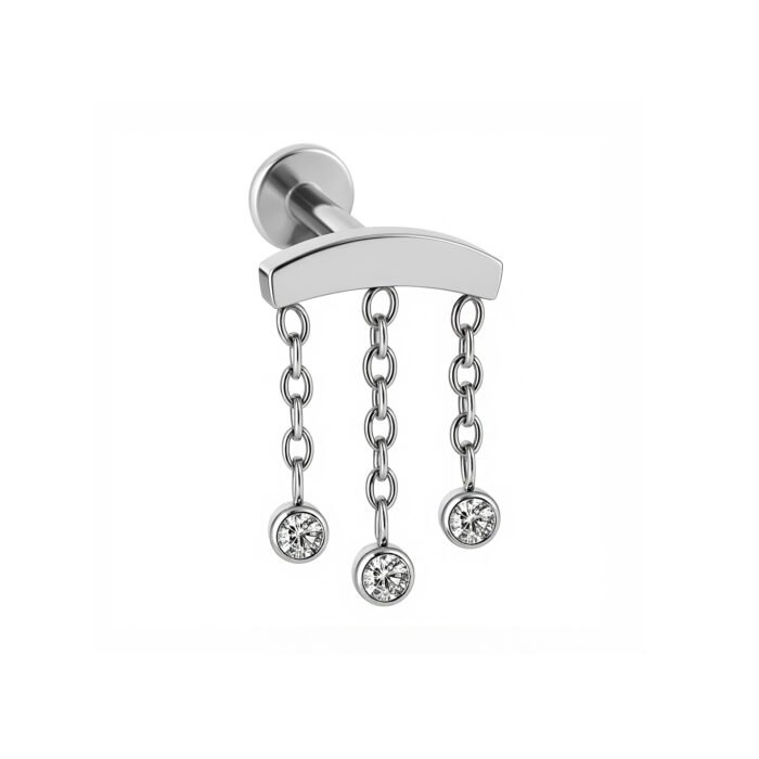 Labret Titanio ASTM F136 Natural