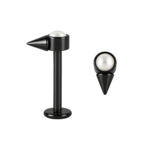 Labret di Titanio ASTM F136 con Perla