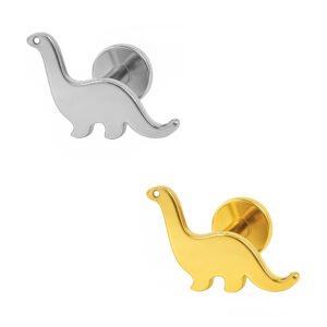 Labret Dinosaurio di Titanio ASTM F136