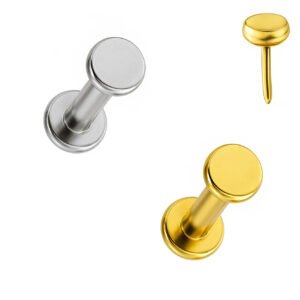 Labret Disco Liscio di Titanio ASTM F136