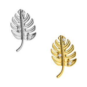 Labret Foglia con Zirconia di Titanio ASTM F136