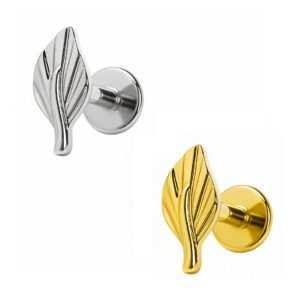 Labret Foglia di Titanio ASTM F136