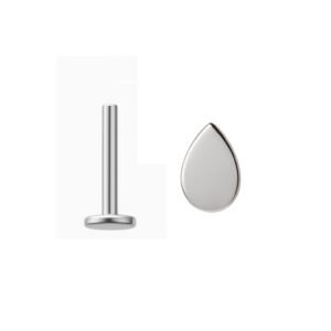 Labret Gota Liscio di Titanio ASTM F136