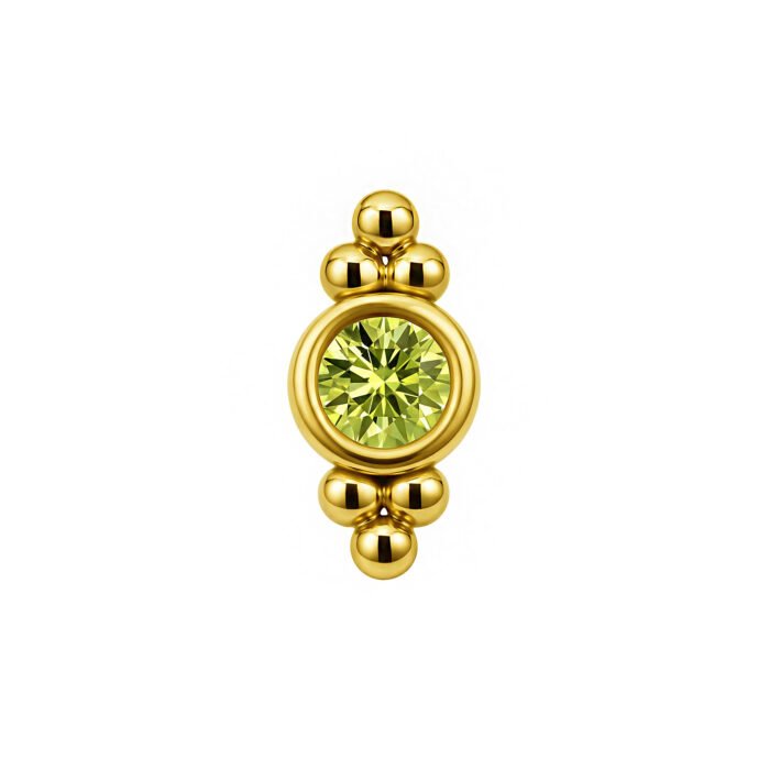 Labret in Oro 18k Con Beads