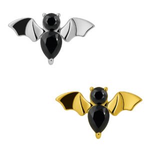 Labret Pipistrello con Zirconi di Titanio ASTM F136