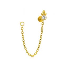 Labret di Titanio con Catena