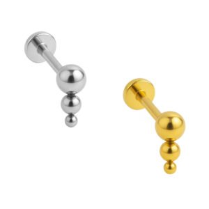 Labret Puntinato di Titanio ASTM F136 Push Pin