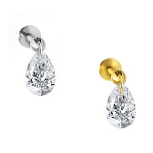 Labret Spike Goccia Appendente in Titanio ASTM F136