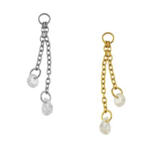 Pendand Round and Drop Titanio ASTM F136