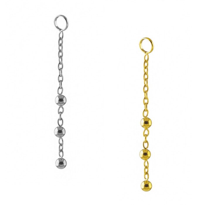 Pendente Catene con Beads di Titanio ASTM F136