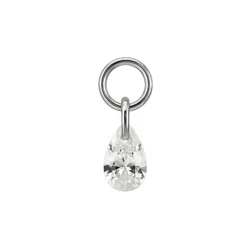 Pendente Goccia di Zirconia in Titanio ASTM F136