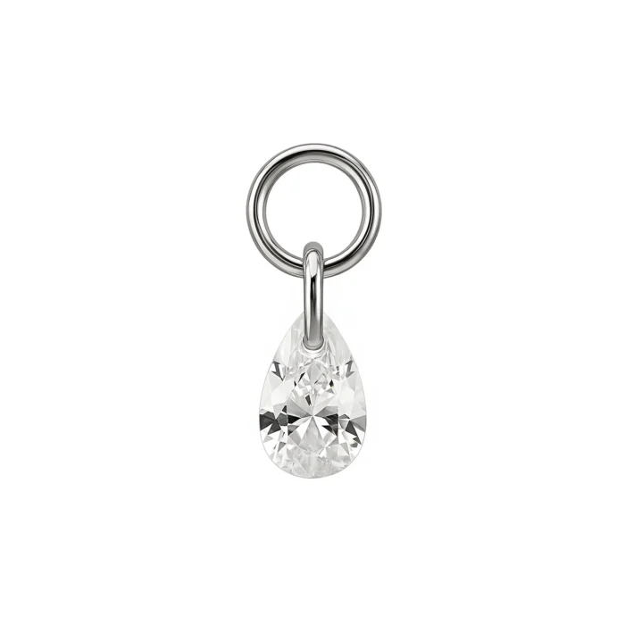 Pendente Goccia di Zirconia in Titanio ASTM F136