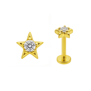 Stella Labret in Oro 18k con Zirconia Premium