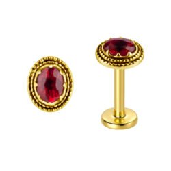 Zaffiro Songea Labret in Oro 18k