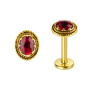 Zaffiro Songea Labret in Oro 18k