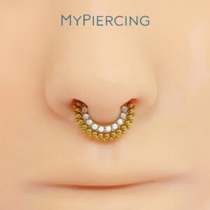 Anello Incassato con Beads di Titanio ASTM F136