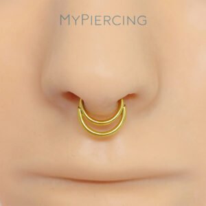 Anello Clicker Segmentato Doppio di Titanio ASTM F136