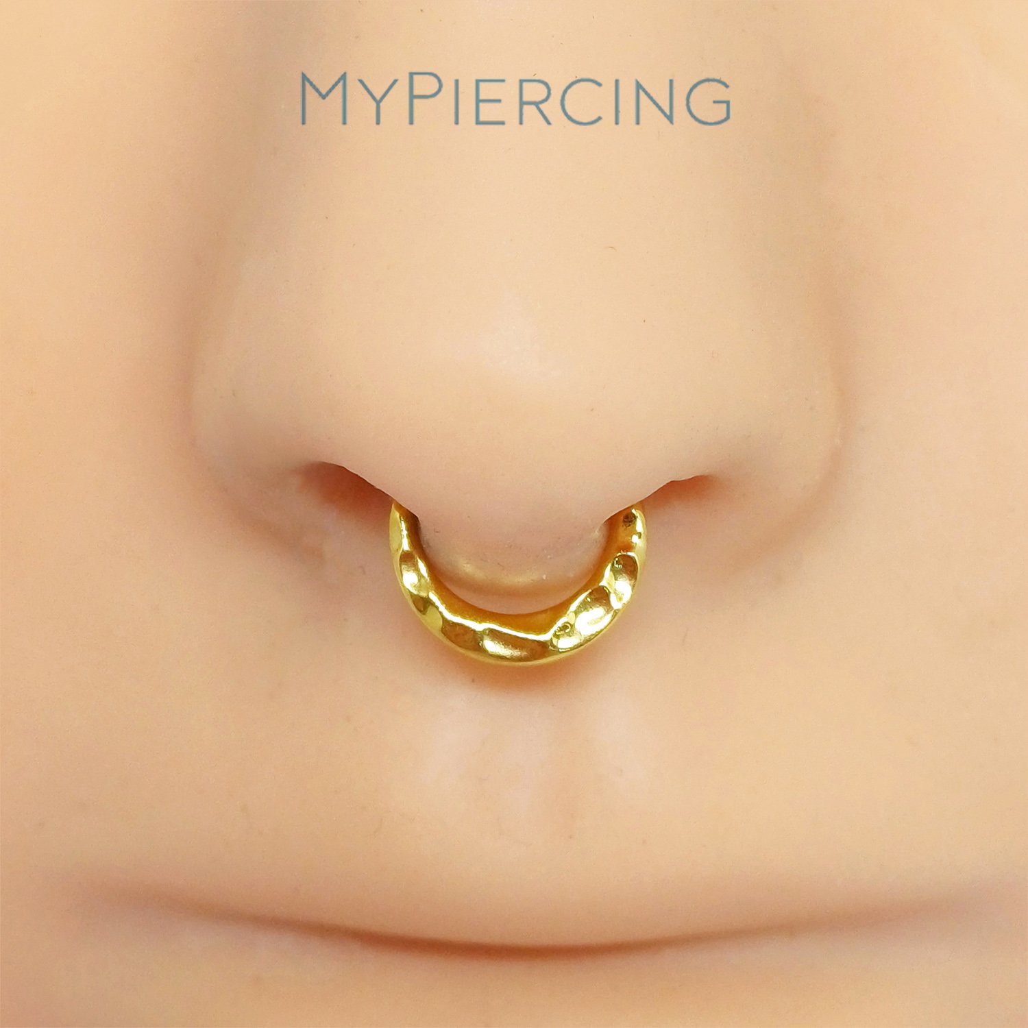 Anello Frontale Martellato di Titanio ASTM F136 - immagine 2