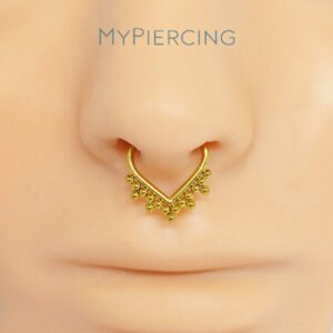 Clicker V Liscio Beaded di Titanio ASTM F136