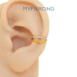 Clicker Double Liscio e Incastonato di Titanio ASTM F136