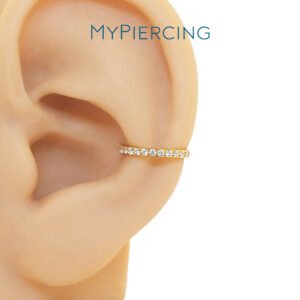 Clicker Spesso di Titanio ASTM F136 Incastonato di Zirconie