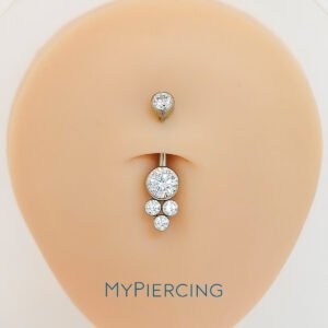 Banana in Titanio ASTM F136 con Cacho di Zircone