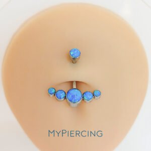 Banana Cluster Invertito Opale Di Titanio ASTM F136