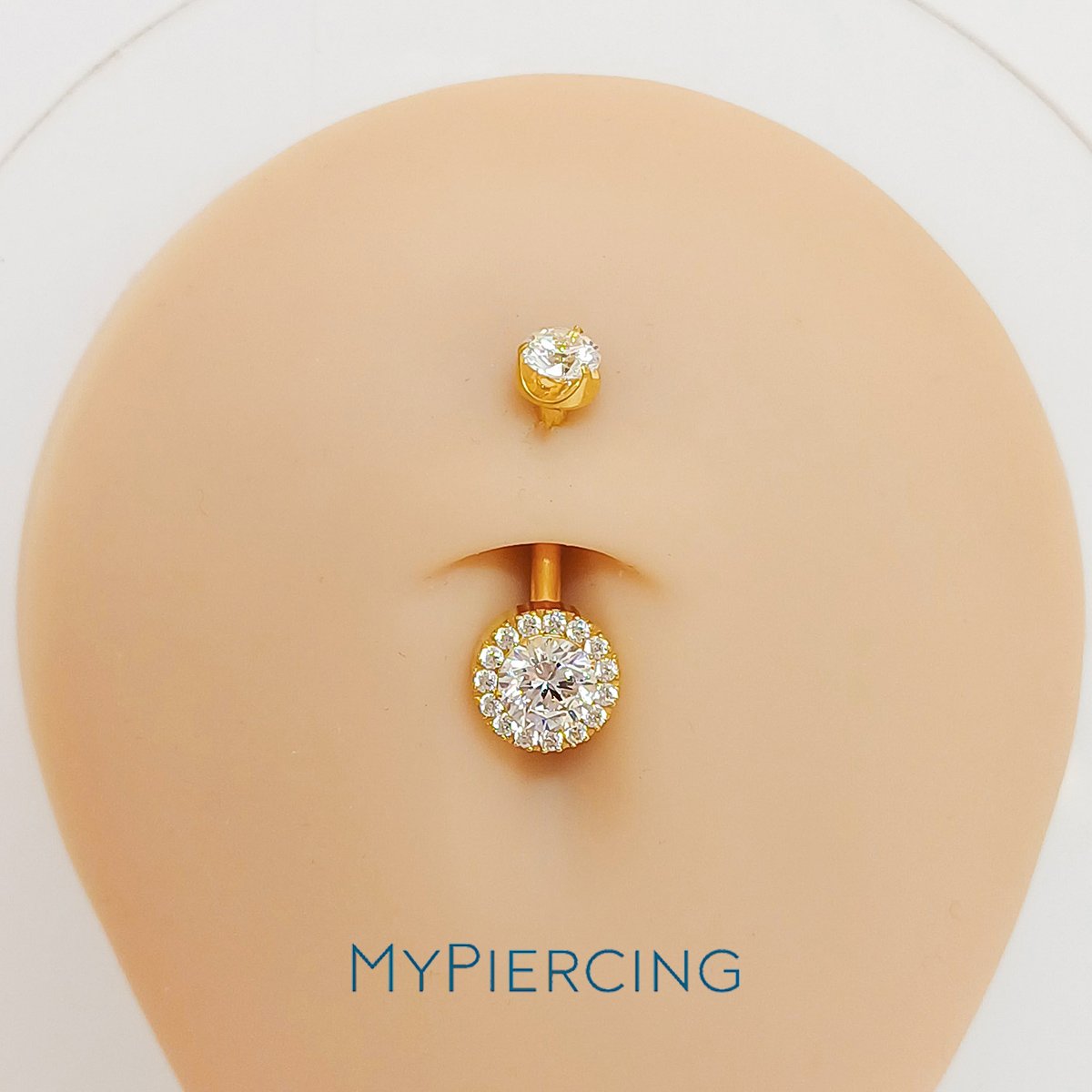 Banana di Titanio ASTM F136 Craveggiata di Zirconi - immagine 2