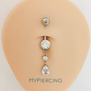 Banana appesa di Titanio con Zirconi