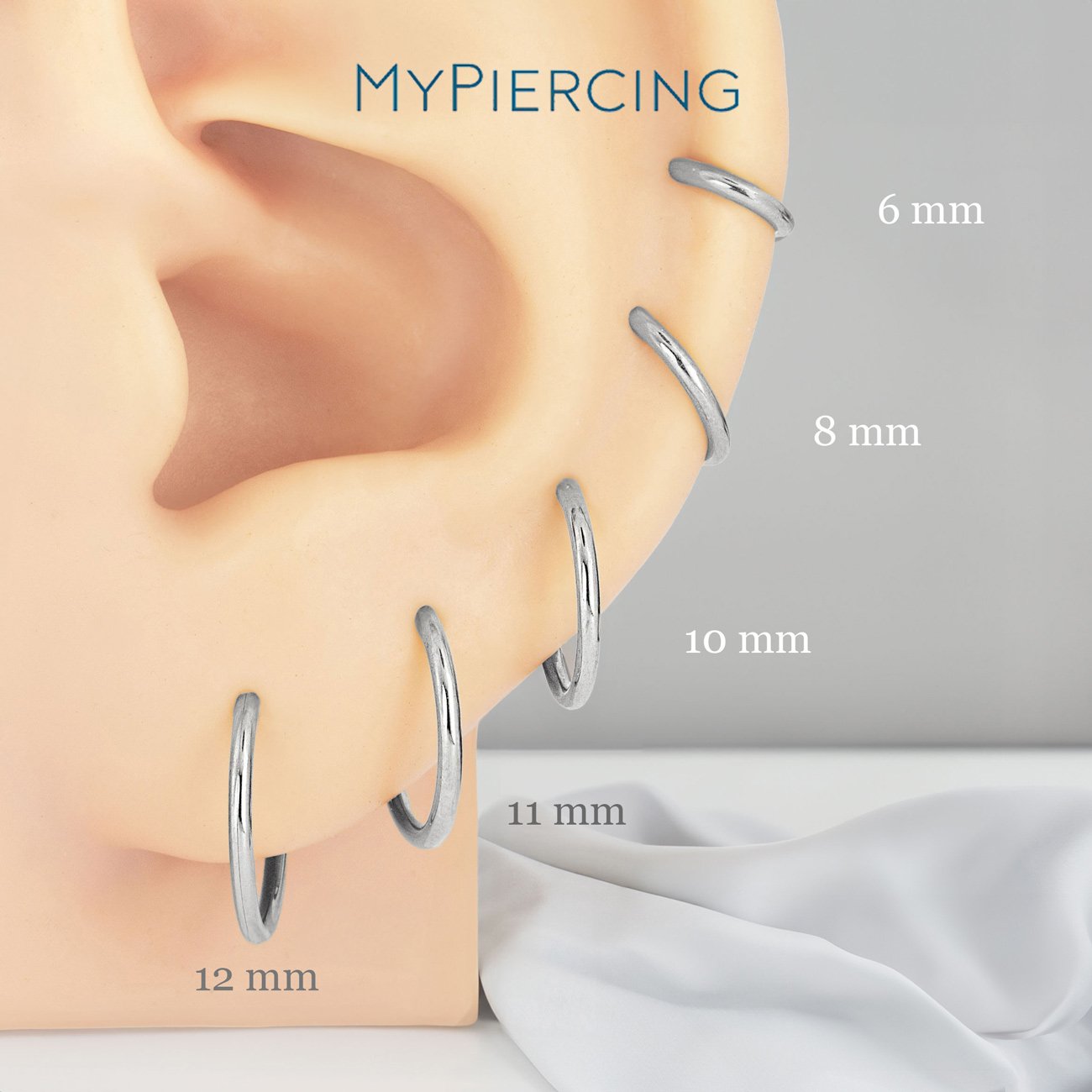 Segmento Clicker Liscio in Titanio ASTM F136 - immagine 2