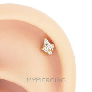 Labret Cadente con Zirconia di Titanio ASTM F136