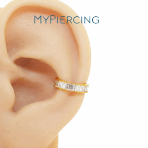 Anello di Titanio con Zirconi Baguette