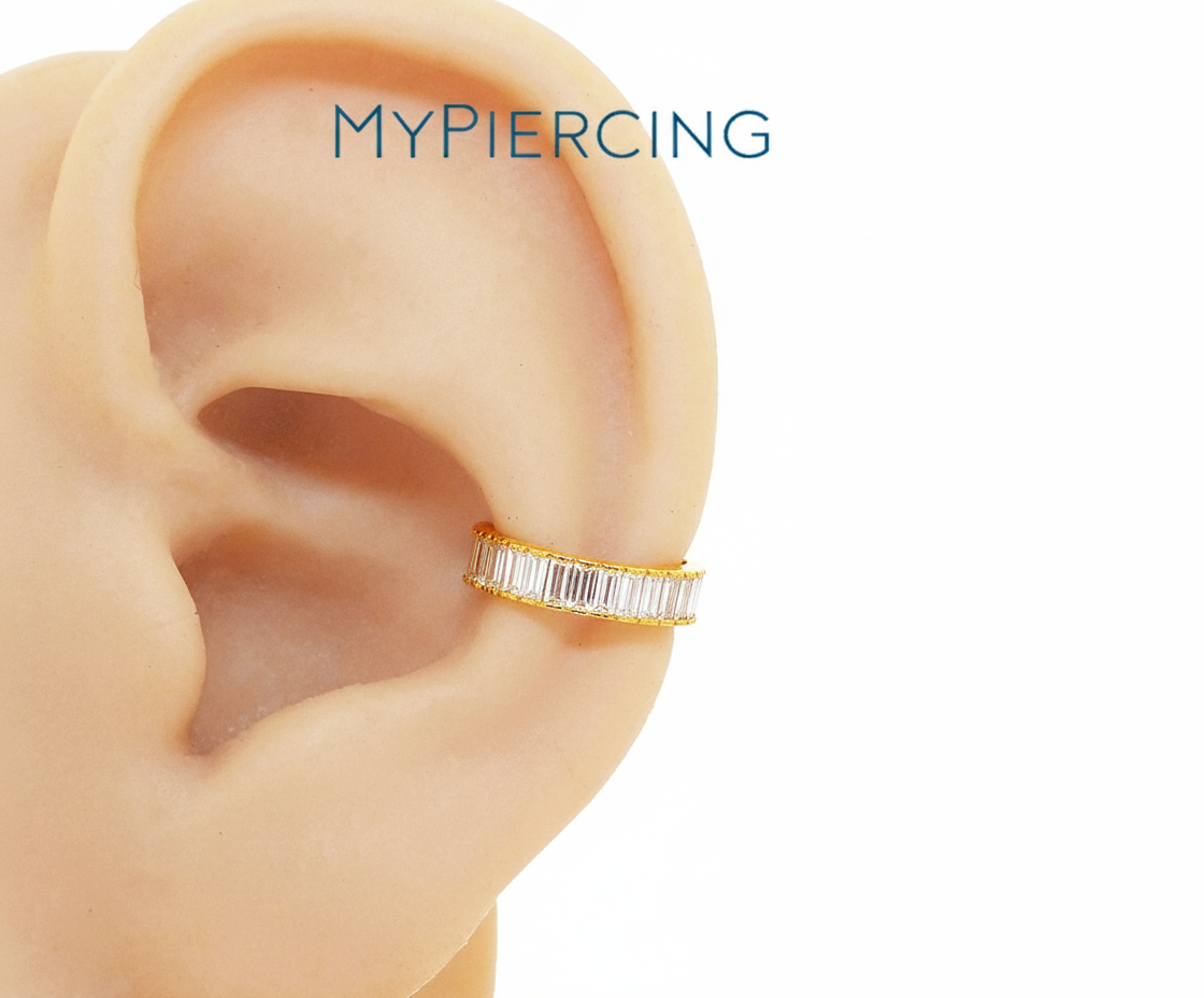 Anello di Titanio con Zirconi Baguette - immagine 2