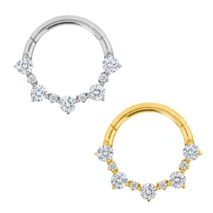 Anello Punta Con Zirconi Di Titanio ASTM F136