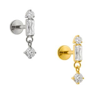 Labret di Titanio con Zirconi