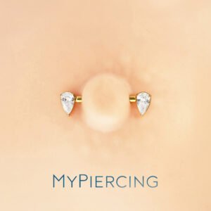 Barbell Gocce di Zirconie in Titanio ASTM F136