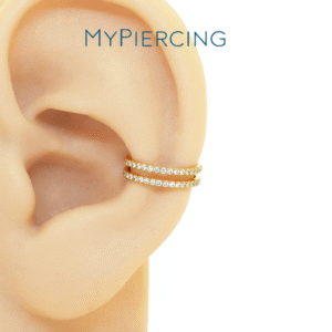 Anello Double Separato con Zirconi in Titanio ASTM F136