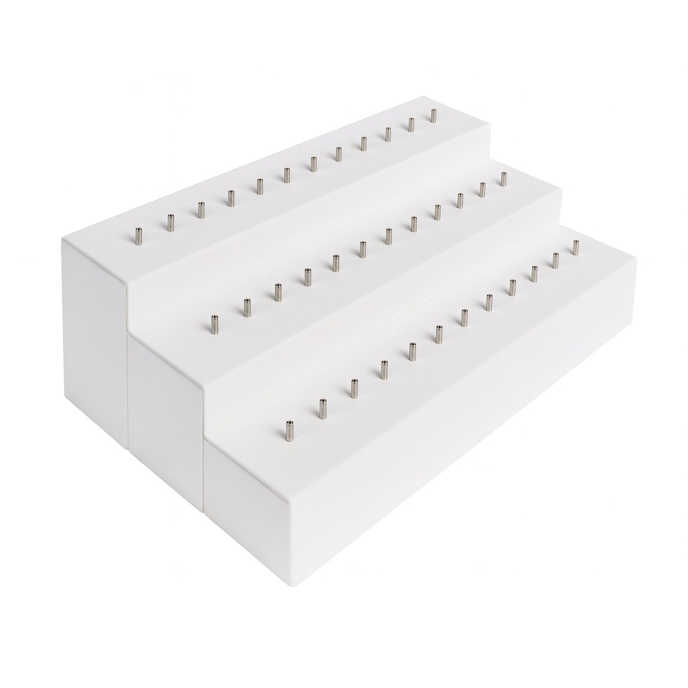 Kit 3 pz de altura/altezza diferentes/diverse para Labret Push Pin White