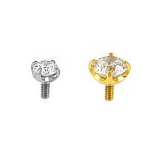 Topo Ponto de Luz de Titânio R/I com Garra