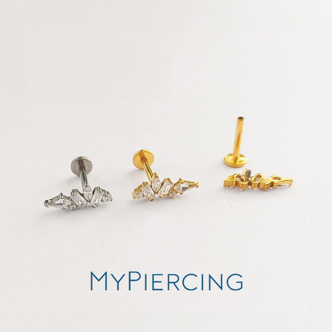 Labret Marocchino Incastonato in Titanio ASTM F136 - immagine 3