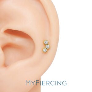 Labret di Titanio Nido d’ape con Zirconi