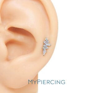 Labret Marocchino Incastonato in Titanio ASTM F136