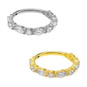 Anello di Titanio con Zirconi