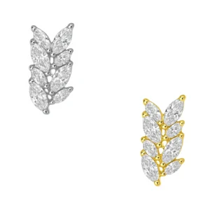 Labret Ramo di Ruta in Titanio ASTM F136 con Zirconi