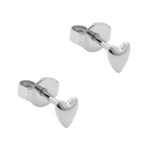 Orecchini Cuore in Titanio 4mm