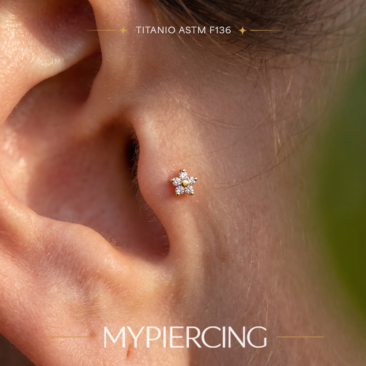 Mini flor em titânio com zircónia de 3,5 mm - Image 2