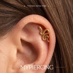 Labret Serpente in titanio