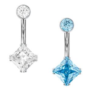 Banana con Zirconia Quadrata in Titanio ASTM F136